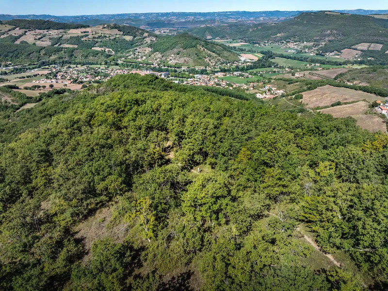 Plongée vers Vabres l'Abbaye